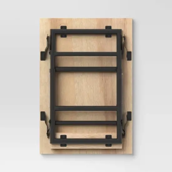 Adjustable Height Dorm Folding Table Brown - Room Essentials&trade; image {3}