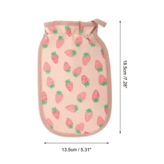 Unique Bargains Shower Gloves 8.86"x5.71" Pink 1 Pc image {3}