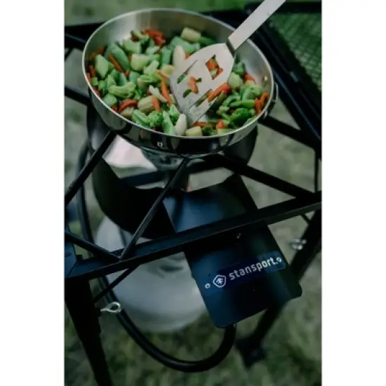 Stansport Outdoor Single Burner Stove With Mesh Shelf image {3}