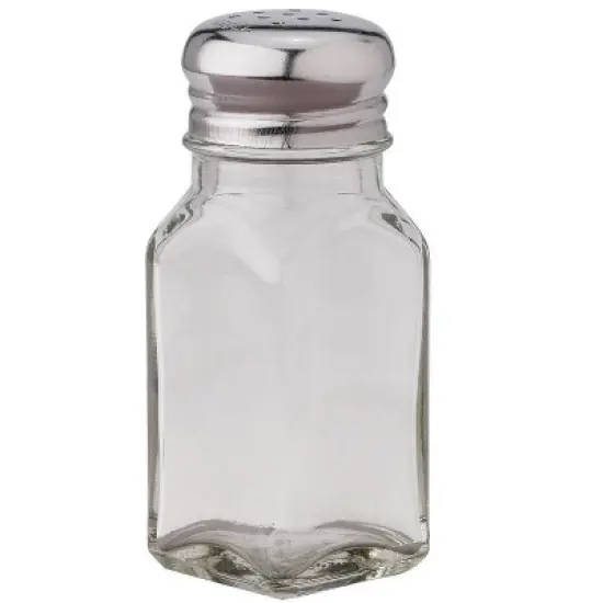 Harold Import Clear Glass Salt and Pepper Shaker - Case of 6 image {1}