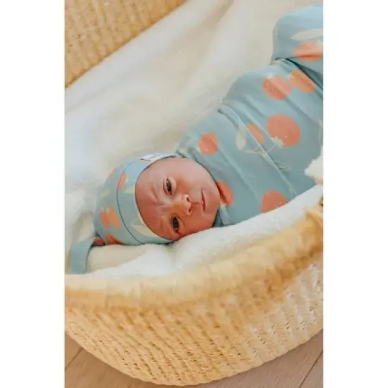 Copper Pearl Premium Knit Swaddle Blanket - Clementine image {4}