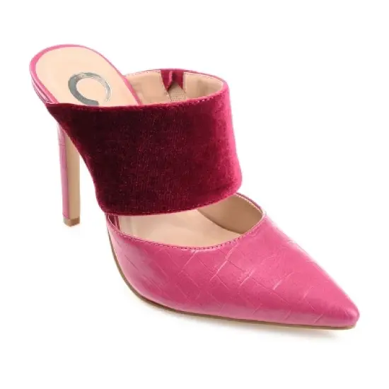 Journee Collection Womens Sutonn Mules High Stiletto Pointed Toe Pumps image {11}