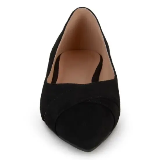 Journee Collection Womens Winslo Slip On Pointed Toe Ballet Flats image {5}