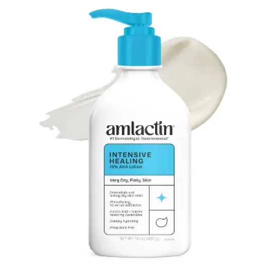 AmLactin Intensive Healing Exfoliating + Hydrating AHA Body Lotion - 14.1oz image {8}