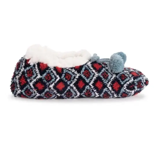 MUK LUKS Women's 4 Pack Ballerina Slipper & Sock Set image {5}