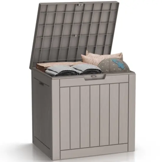 INFURNIC Deck Boxes, Portable Storage Box with Waterproof Function for Storage Patio Furniture Garden Tools, All Weather Use image {2}