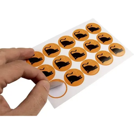 Juvale 60-Pack Halloween Invitation Cards with Orange Envelopes and Seals (4 x 6 inches) image {3}