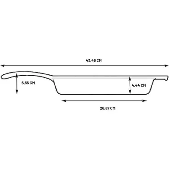 Attop Cast Iron Grill Pan, Square, 10.5 Inch image {4}