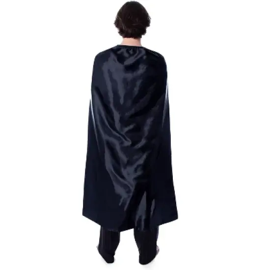 Star Wars Men's Darth Vader Costume Shirt And Pants Pajama Set With Cape Black image {1}