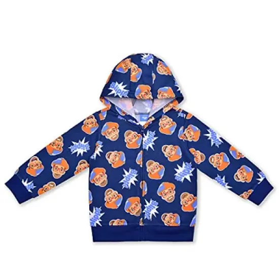 Blippi Boy's 2-Pack Zip Up Graphic Hoodie and Pullover Hooded Sweatshirt Set for toddler image {1}