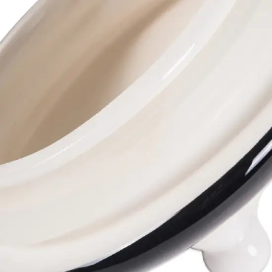 Bone Dry Ceramic Treat Canister - Black Dog Text Ceramic Medium Pet Canister image {6}