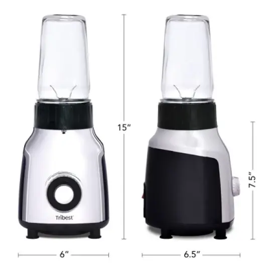 Tribest Glass Personal Blender &ndash; Silver image {5}