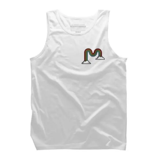 Men's Design By Humans Rainbow By DesignAzalea Tank Top image {5}