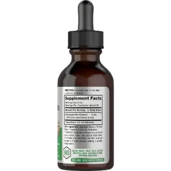 Horbaach Ashwagandha Root Liquid Extract | 2 fl oz image {1}