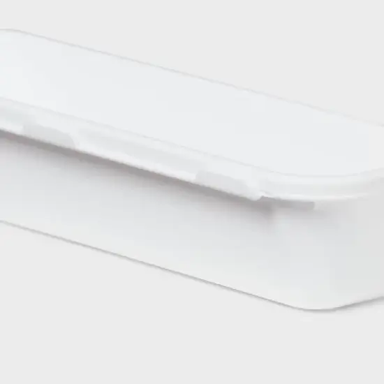 8pc Plastic Drawer Organizer Set White - Brightroom&trade;: Modern In-Drawer Flatware Storage, Multiple Compartments, Dishwasher-Safe image {2}