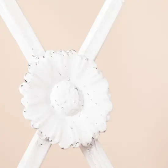 Entryway Hall Tree Bench with Storage Distressed White - Aiden Lane image {2}