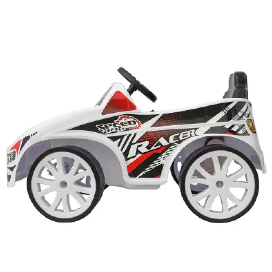 Kid Motorz 6V Speed Racer Powered Ride-On - White image {1}