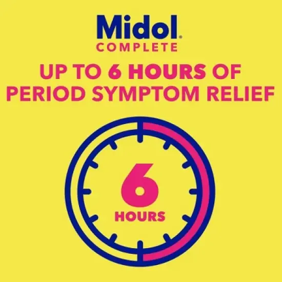 Midol On the Go Menstrual Symptom Relief with Acetaminophen Tablets - 20ct image {3}