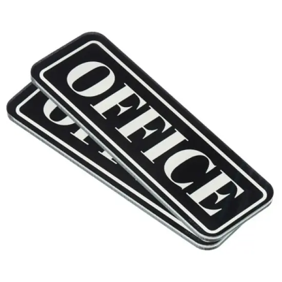 Unique Bargains Acrylic Self-Adhesive Flat Waterproof Business Office Sign image {7}