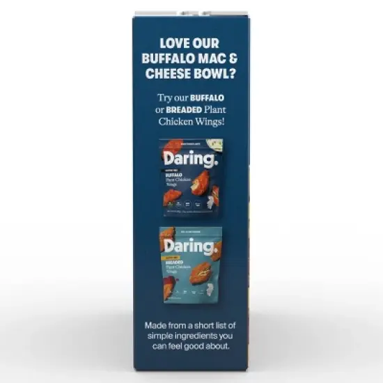 Daring Frozen Buffalo Mac & Cheese Plant Chicken Bowl - 9oz image {3}