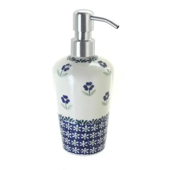 Blue Rose Polish Pottery B009 Manufaktura Soap Dispenser image {3}