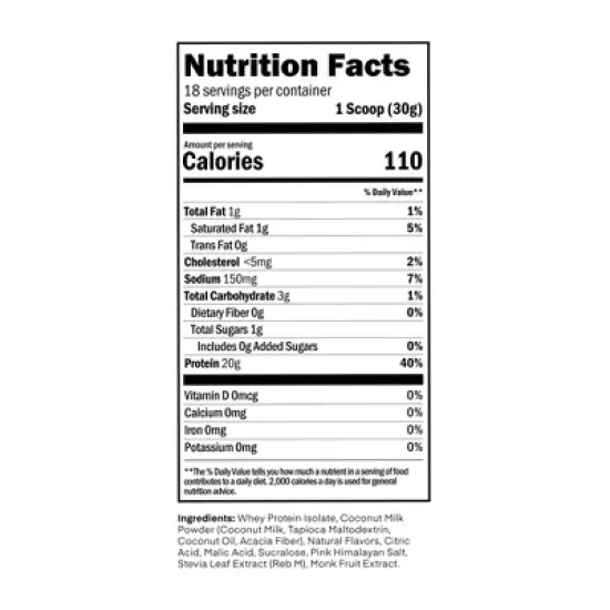 Oath Nutrition Clear Whey Protein Powder - Frosty Lemonade - 18 Servings: Gluten-Free, 20g Protein image {2}