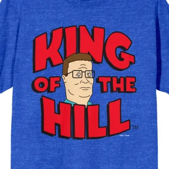 King Of The Hill Hank Hill Logo Crew Neck Short Sleeve Royal Heather Women's T-shirt image {1}