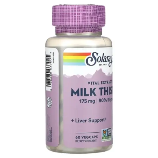 Solaray Vital Extracts, Milk Thistle, 60 VegCaps image {3}