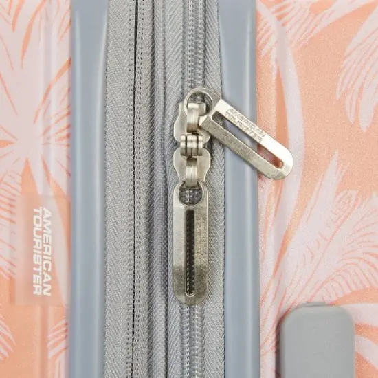 American Tourister Modern Hardside Carry On Spinner Suitcase - Coral Palms: Multicolored Botanical 4-Wheeler image {9}