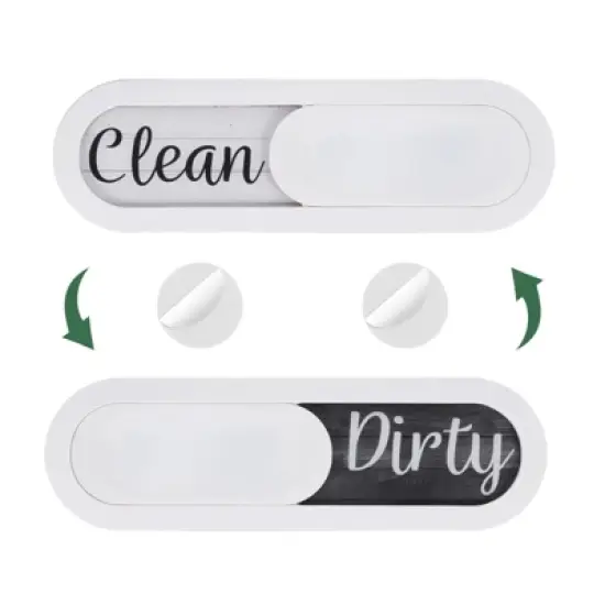 Unique Bargains Plastic Oval Non-Scratch Kitchen Dishwasher Magnet image {9}