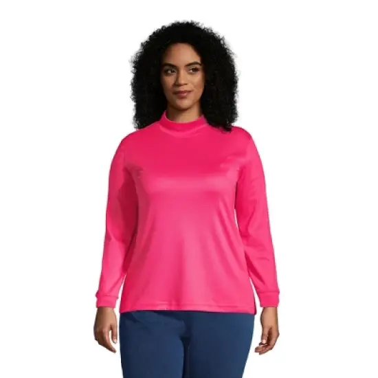 Lands' End Women's Long Sleeve Supima Mock Turtleneck image {11}