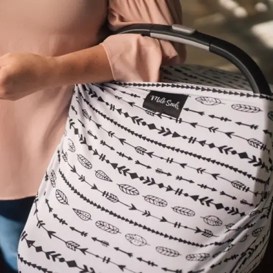 Milk Snob Nursing Cover/Baby Car Seat Canopy - Arrows image {1}