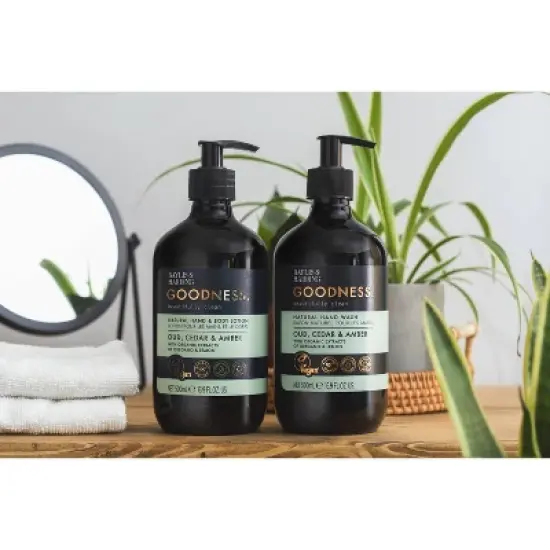 Baylis & Harding Goodness Oud Duo Set - Cedar and Amber - 33.8 fl oz/2pk image {2}