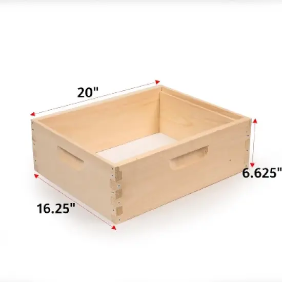 Lehman's Beekeeping Beehive Box, 10 Frame Medium Assembled Super or Brood Honeybee Hive Box, Amish Made image {1}