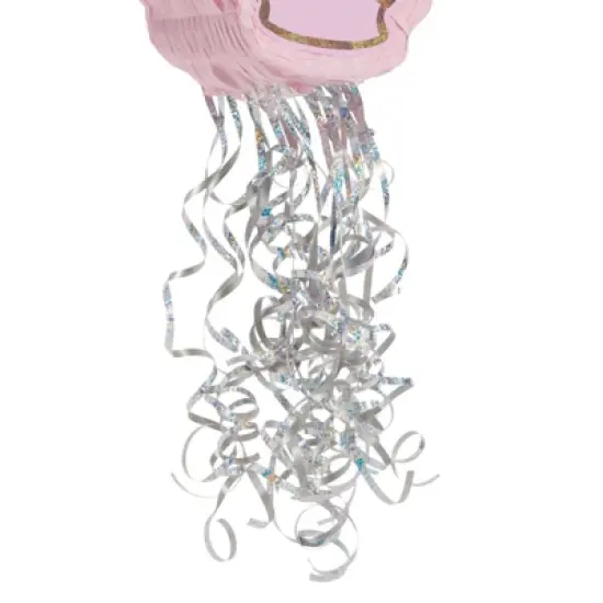 Blue Panda Small Seashell Pull String Pinata for Mermaid Birthday Party Supplies (14 x 13 x 3 In) image {7}