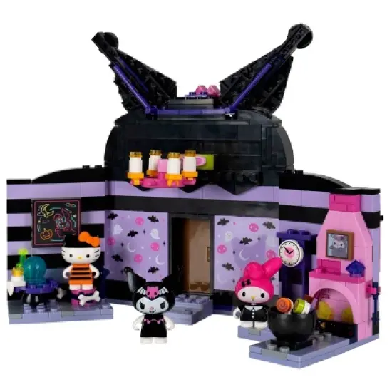 Hello Kitty Medium Playset & 2_1.5" Figures Sanrio Medium Building Set - Kuromi's Haunted House image {7}