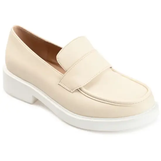 Journee Collection Womens Saydee Loafer Round Toe Slip On Flats image {11}
