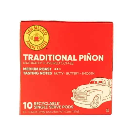 New Mexico Pinon Traditional Pinon Single Serve Medium Roast Coffee - 10pk/4.6oz image {3}