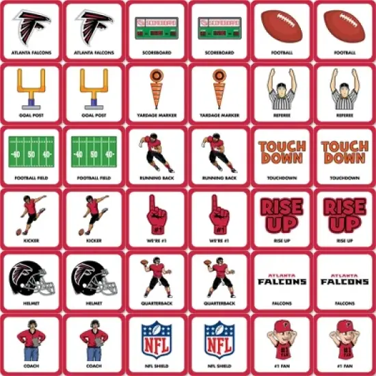 MasterPieces Officially Licensed NFL Atlanta Falcons Matching Game for Kids and Families image {2}