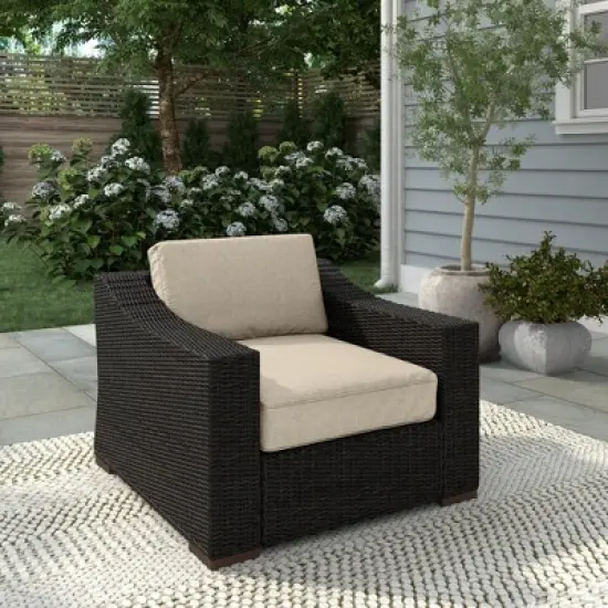Glenwillow Home Portland Patio PE Rattan Arm Chair image {6}
