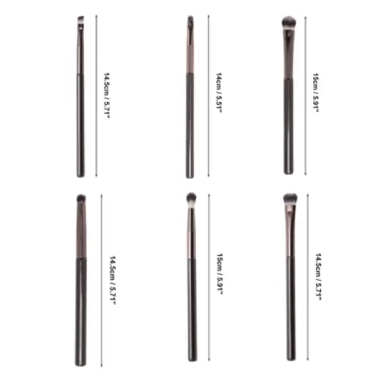 Unique Bargains Durable Foundation Brush Set Brown 12 Pcs image {2}