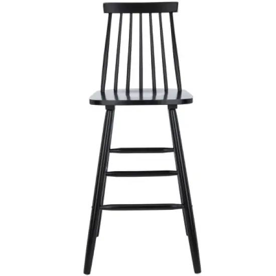 Beaufort Bar Stool (Set of 2) - Black - Safavieh image {2}