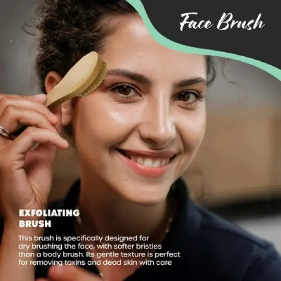 Nevlers Boar Bristle Exfoliating Dry Body Brush Set image {3}