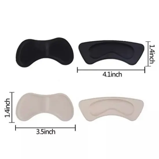 Kitcheniva No-Slip Heel Grips Cushion Pads 4 Pairs image {2}