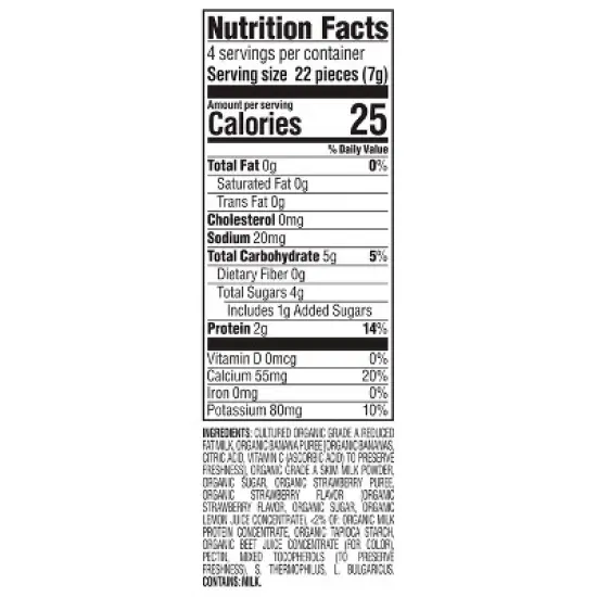 Happy Baby Organic Yogis Strawberry Banana Freeze Dried Greek Yogurt & Fruit Baby Snacks - 1oz image {9}