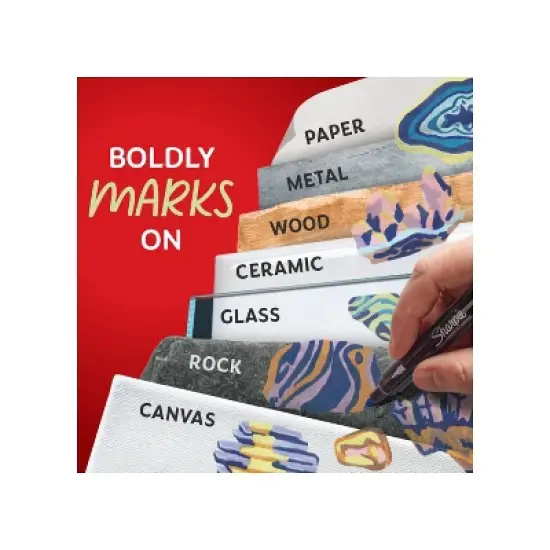 Sharpie 12ct Creative Markers Bullet Tip Water-Based Acrylic Markers Earth Tones image {2}