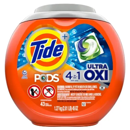 Tide Pods Ultra Oxi Laundry Detergent Pacs image {12}