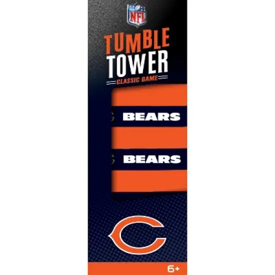 MasterPieces Real Wood Block Tumble Towers - NFL Chicago Bears image {1}