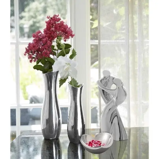 Nambe Amore Mini Alloy Heart Bowl, Silver,4.5" L x 3" H image {3}