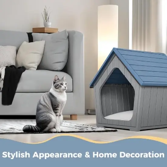 Decksplore Cat Bed for Outdoor Indoor Weatherproof Cat Shelters for Small Outdoor Shelter image {8}